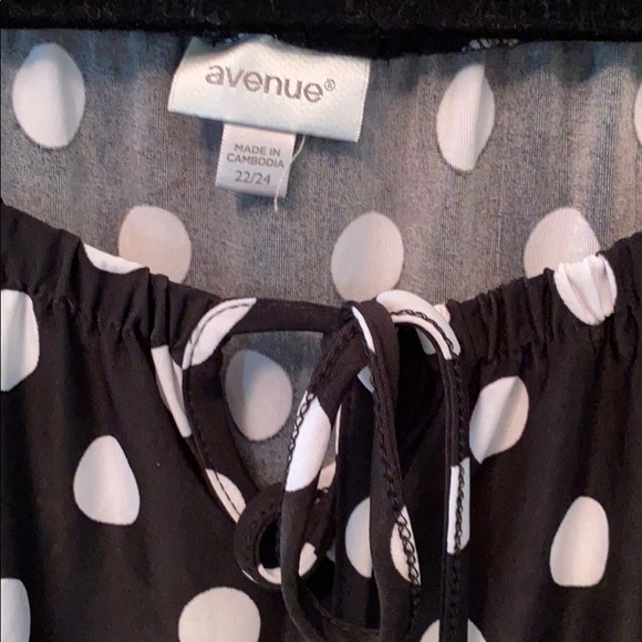 Polka Dot Cold Shoulder Top from Avenue - Picture 4 of 6